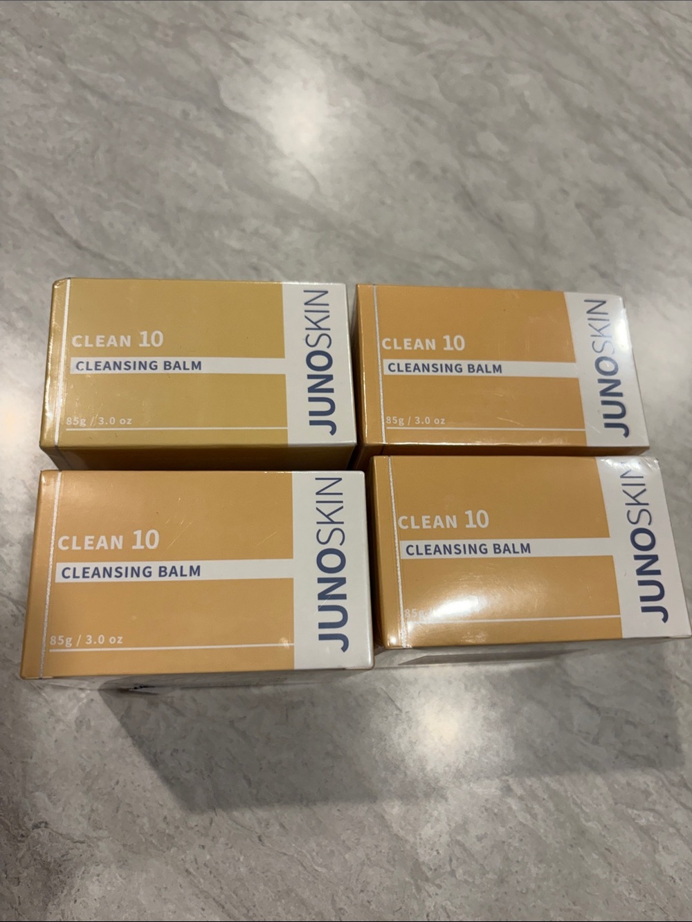 JunoSkin Clean 10 Cleansing Balm - Yellow Packaging (Set of 4)